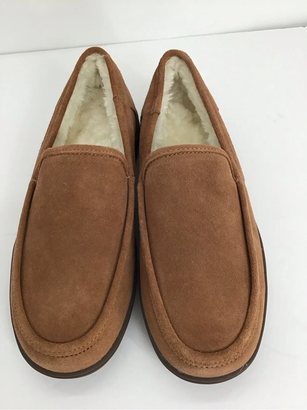 Vionic NWOT Men Gustavo Suede Faux Shear Slipper Water  display picture 2